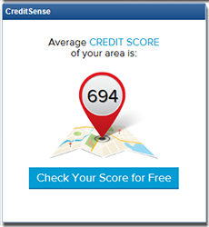 Average Credit Score of your area is: 