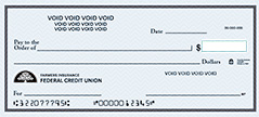 Image of a blank check