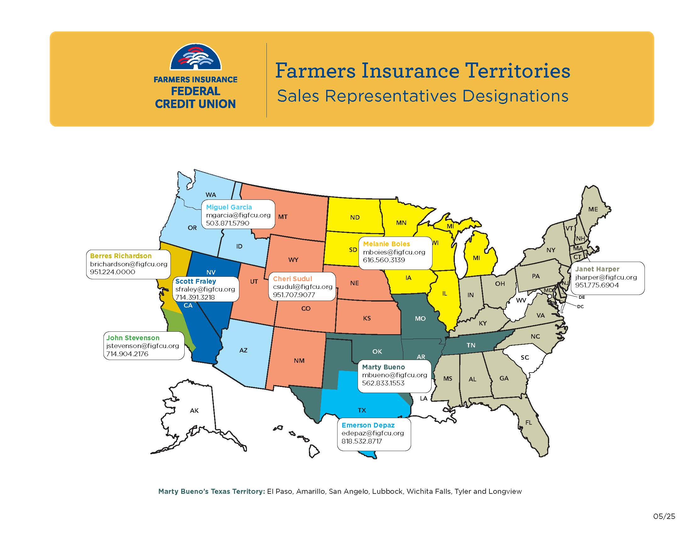 Sales Territory Map