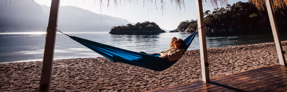 resting in hammock