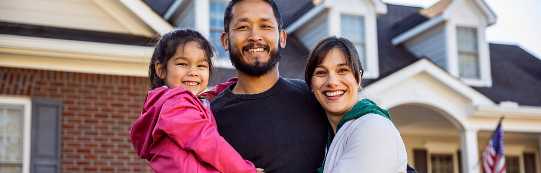 happy smiling family