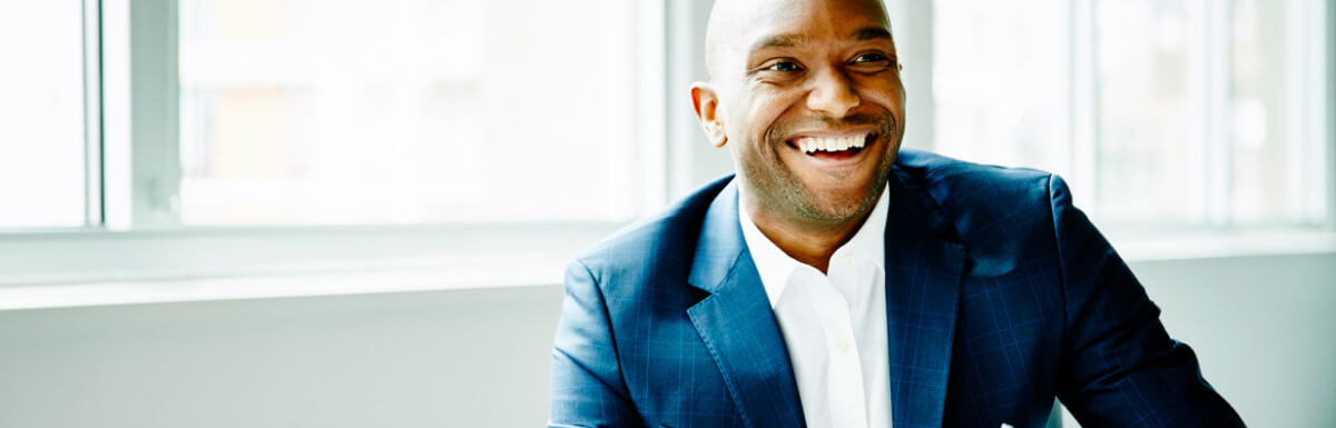 Smiling businessman
